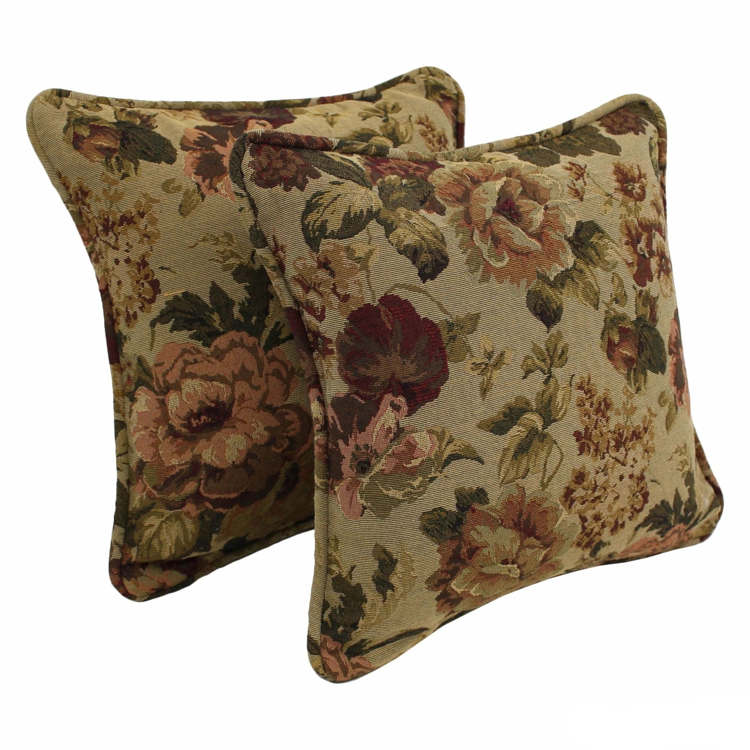 Budget ???? Gracewood Hollow Chaat Floral Corded Tapestry Pillows (Set Of 2) Japanese Garden ???? 7 Budget ???? Gracewood Hollow Chaat Floral Corded Tapestry Pillows (Set Of 2) Japanese Garden ???? - Image 5