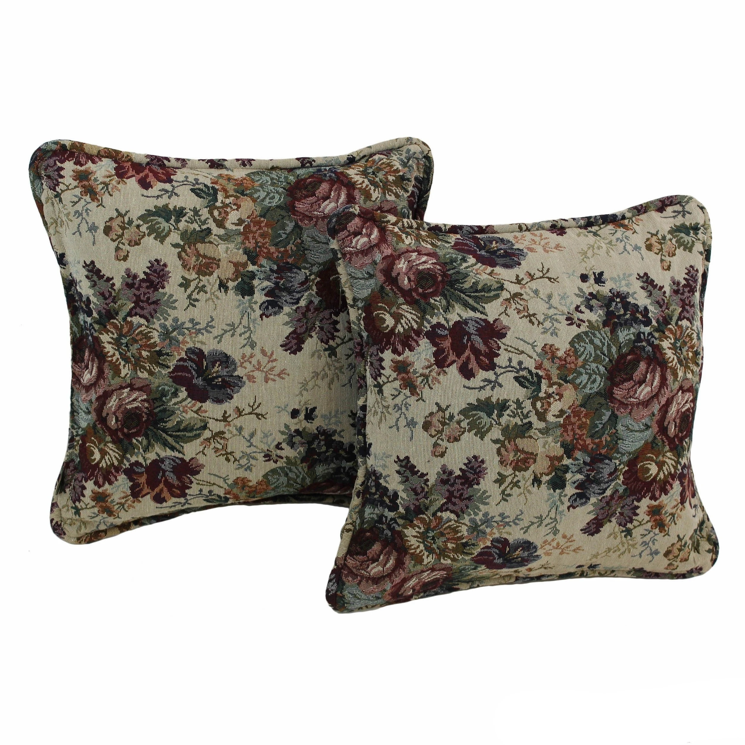 Budget ???? Gracewood Hollow Chaat Floral Corded Tapestry Pillows (Set Of 2) Japanese Garden ???? 4 Budget ???? Gracewood Hollow Chaat Floral Corded Tapestry Pillows (Set Of 2) Japanese Garden ???? - Image 2