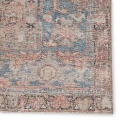 Outlet ???? Machine Washable Gracewood Hollow Chambers Blue And Beige Medallion Area Rug ???? -Gracewood Hollow shop Gracewood Hollow Chambers Blue and Beige Medallion Area Rug 3
