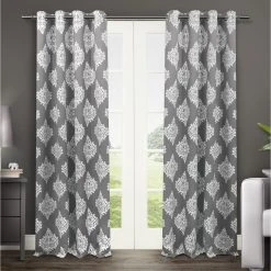 Cheapest ✔️ Gracewood Hollow Corine Medallion Pattern Blackout Curtain Panel Pair Teal ????