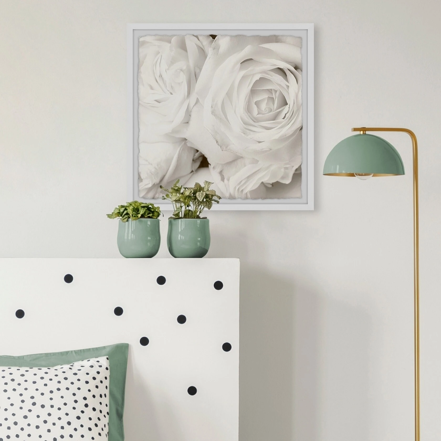 Top 10 ???? Gracewood Hollow Creamy White Roses Framed Painting Print ???? 8 Top 10 ???? Gracewood Hollow Creamy White Roses Framed Painting Print ???? - Image 6