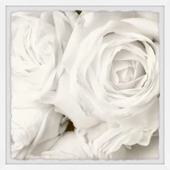Top 10 ???? Gracewood Hollow Creamy White Roses Framed Painting Print ????