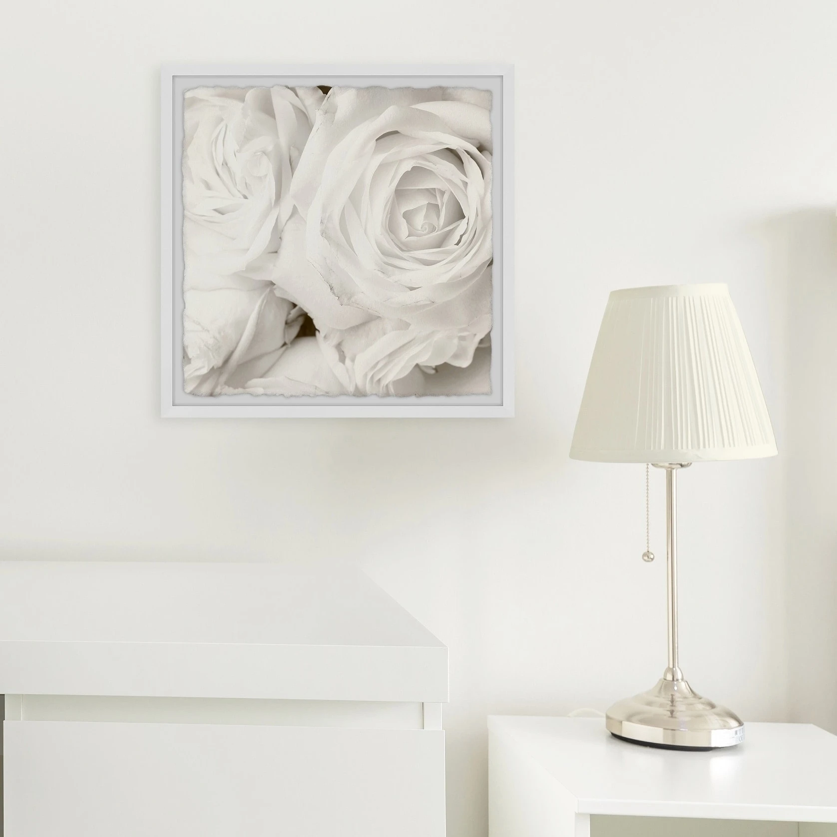 Top 10 ???? Gracewood Hollow Creamy White Roses Framed Painting Print ???? 7 Top 10 ???? Gracewood Hollow Creamy White Roses Framed Painting Print ???? - Image 5