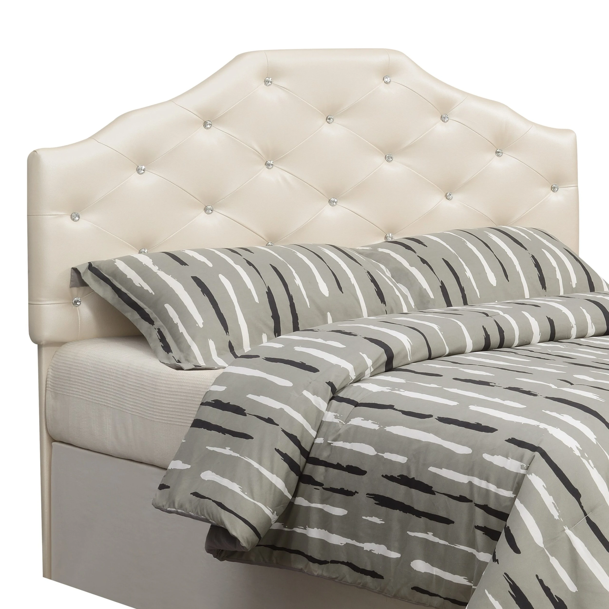 Best Sale ???? Gracewood Hollow Dayton Pearl Upholstered Queen Headboard ???? 5 Best Sale ???? Gracewood Hollow Dayton Pearl Upholstered Queen Headboard ???? - Image 3