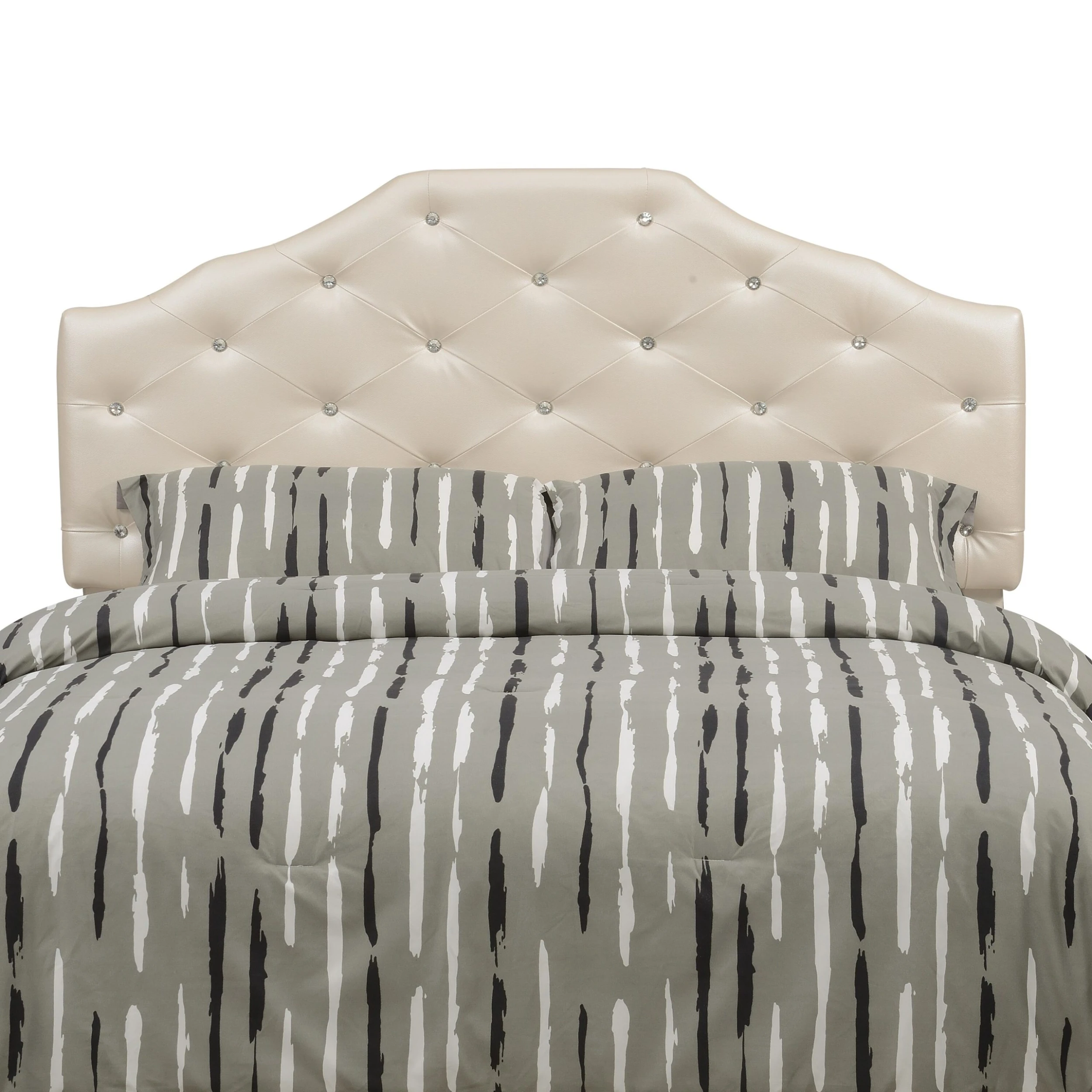 Best Sale ???? Gracewood Hollow Dayton Pearl Upholstered Queen Headboard ???? 6 Best Sale ???? Gracewood Hollow Dayton Pearl Upholstered Queen Headboard ???? - Image 4