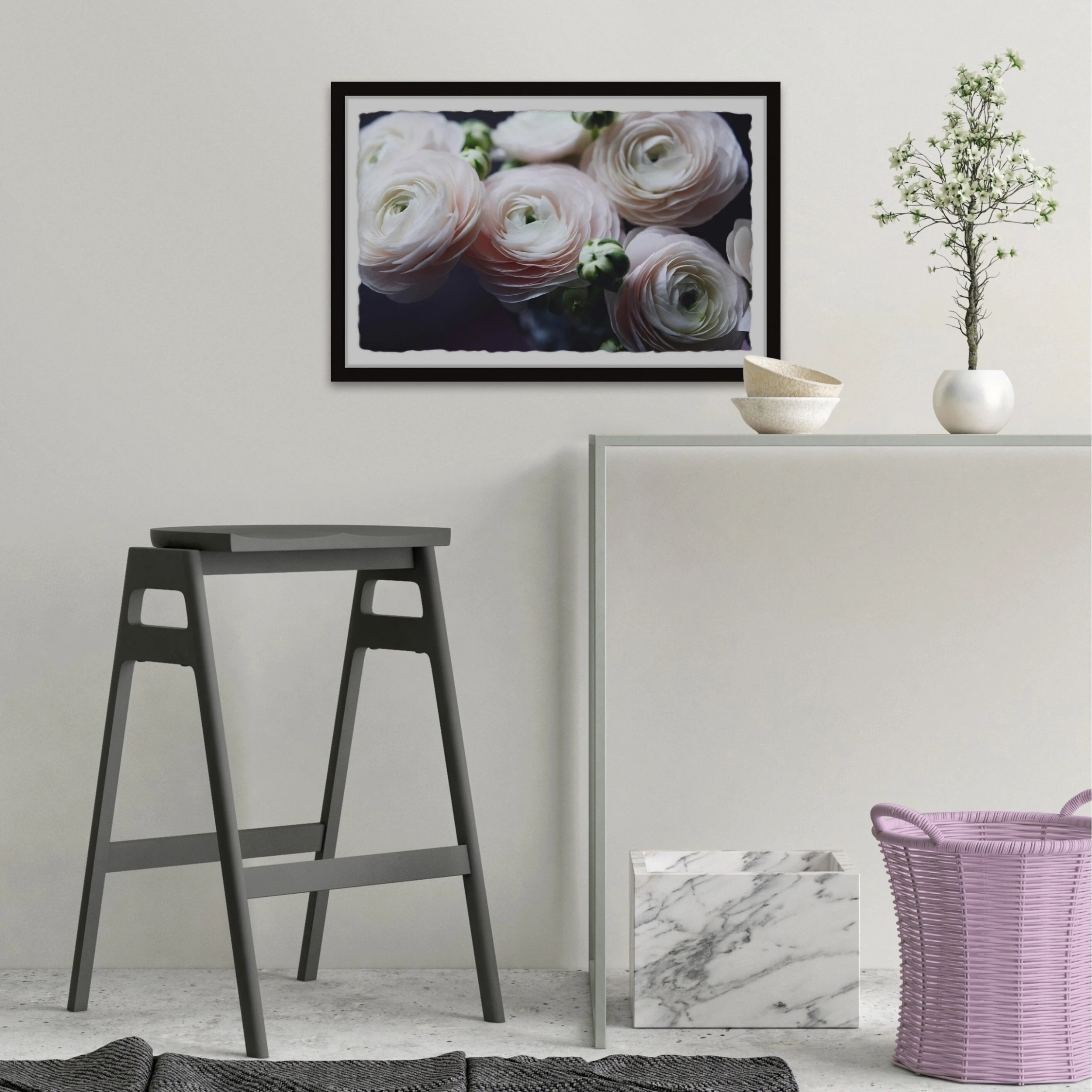 New ???? Gracewood Hollow Delicate Rose Petals Framed Painting Print ???? 8 New ???? Gracewood Hollow Delicate Rose Petals Framed Painting Print ???? - Image 6