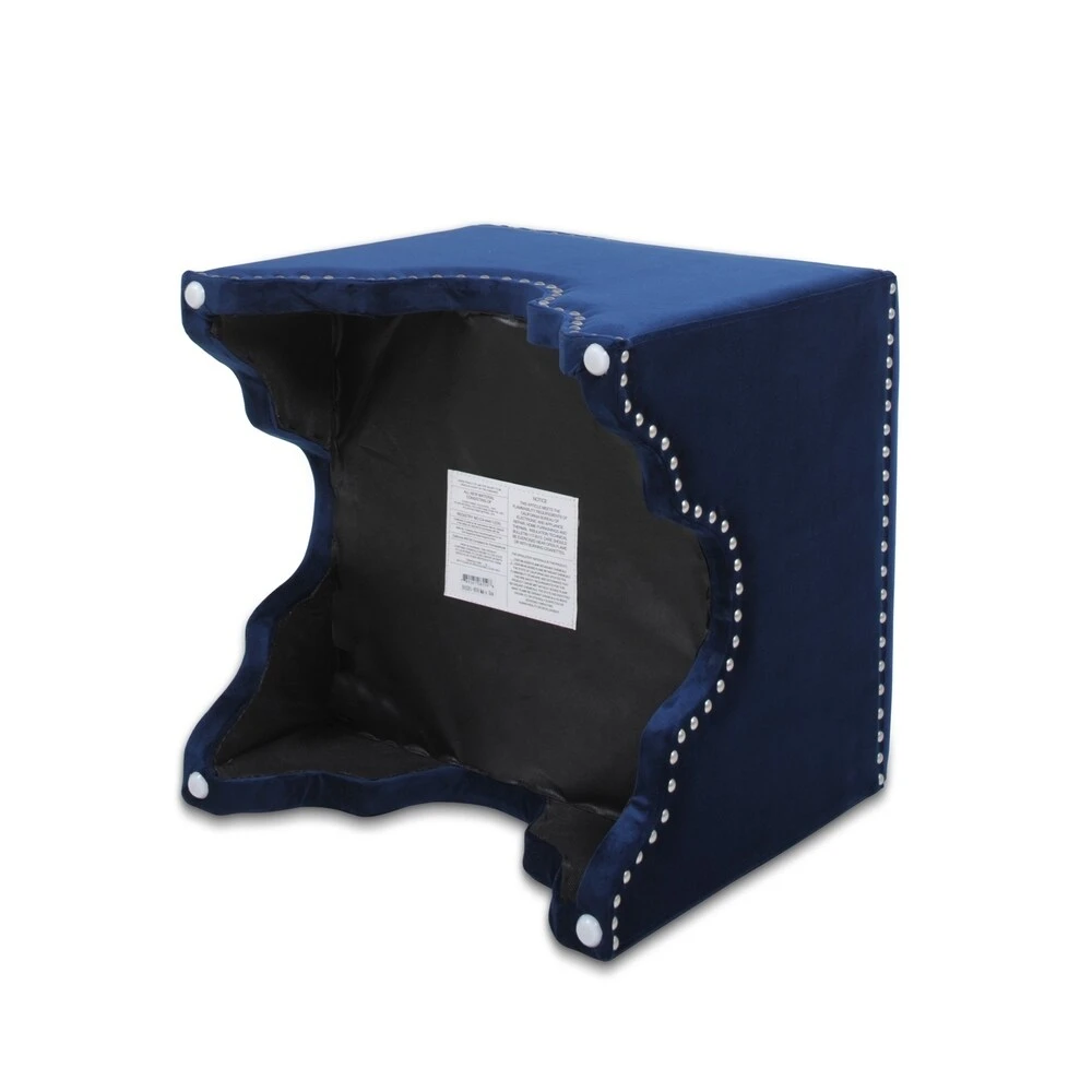 Deals ???? Gracewood Hollow Desai Art Deco Nailhead Ottoman Legion Blue ???? 12 Deals ???? Gracewood Hollow Desai Art Deco Nailhead Ottoman Legion Blue ???? - Image 10