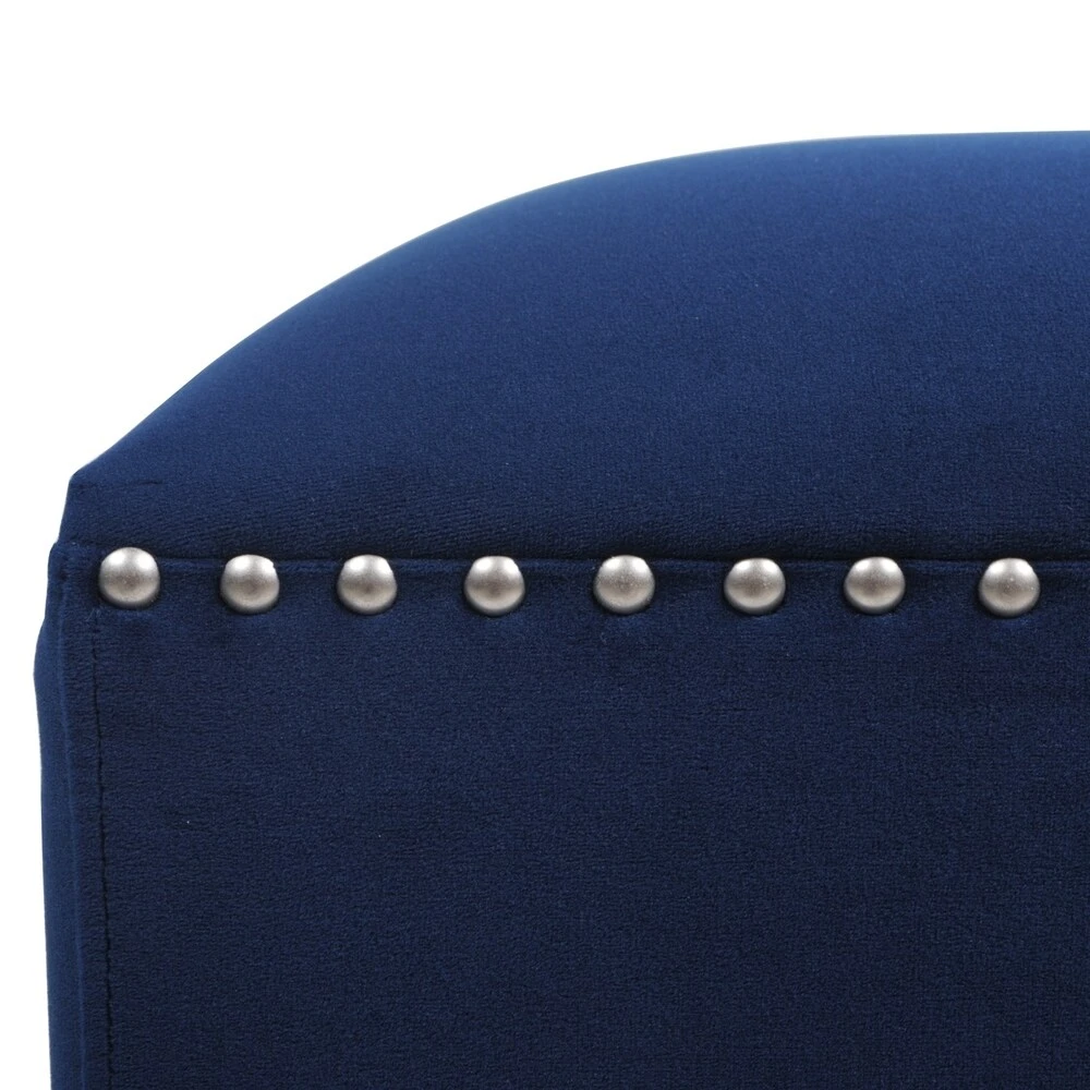Deals ???? Gracewood Hollow Desai Art Deco Nailhead Ottoman Legion Blue ???? 13 Deals ???? Gracewood Hollow Desai Art Deco Nailhead Ottoman Legion Blue ???? - Image 11