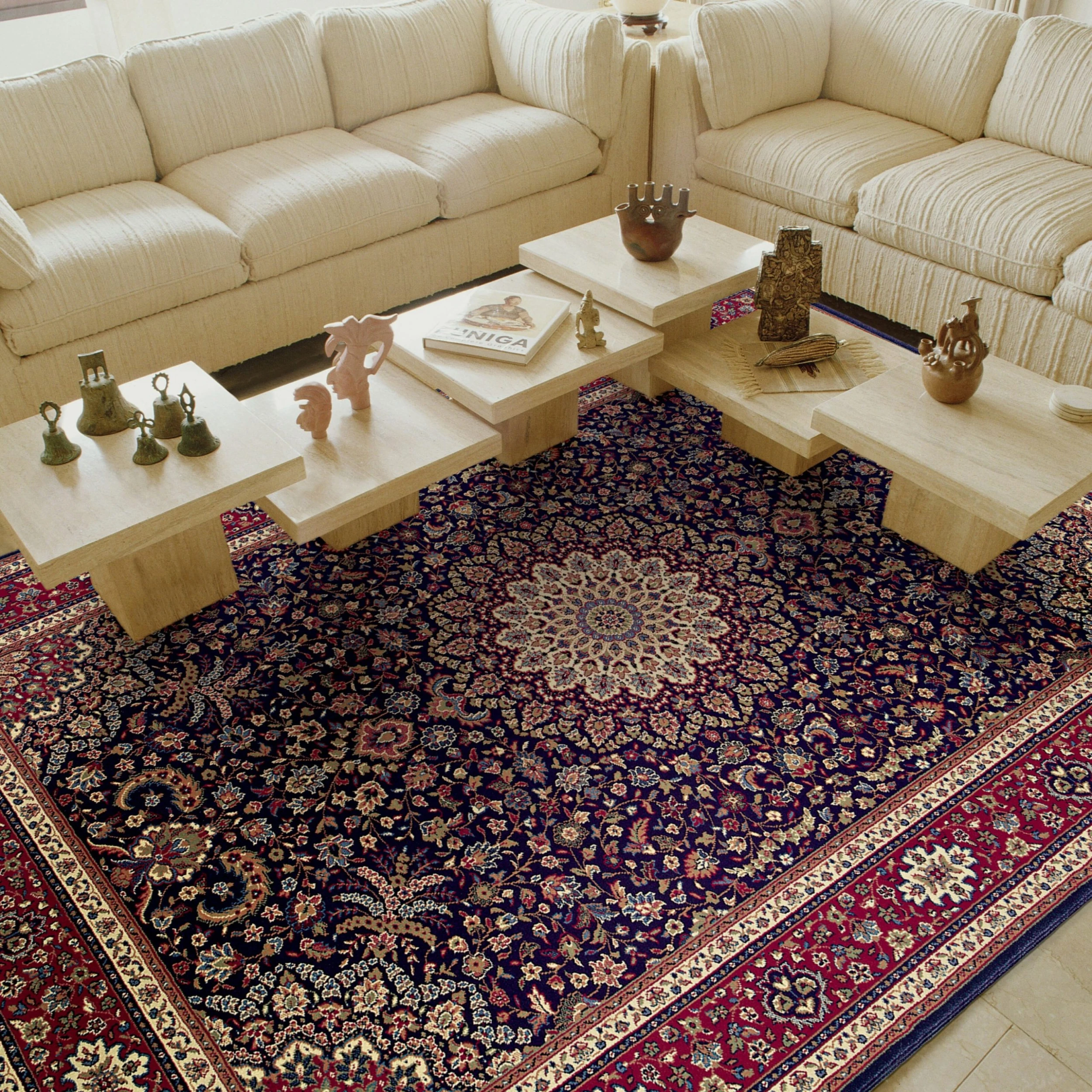 Cheapest ❤️ Gracewood Hollow Eastman Persian Flair Blue/ Red Rug Cream/black ???? 4 Cheapest ❤️ Gracewood Hollow Eastman Persian Flair Blue/ Red Rug Cream/black ???? - Image 2