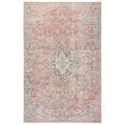 Wholesale ???? Gracewood Hollow Eddo Indoor/Outdoor Red And Light Blue Medallion Area Rug ???? -Gracewood Hollow shop Gracewood Hollow Eddo Indoor Outdoor Red and Light Blue Medallion Area Rug