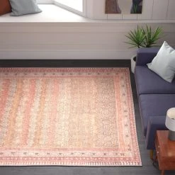 Deals ???? Machine Washable Gracewood Hollow Egbuna Multicolored Trellis Area Rug ❤️ -Gracewood Hollow shop Gracewood Hollow Egbuna Multicolored Trellis Area Rug