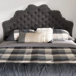 Best Pirce ???? Gracewood Hollow Farouk Contemporary Fabric Headboard Grey ???? -Gracewood Hollow shop Gracewood Hollow Farouk Contemporary Fabric Headboard 4