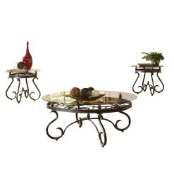Deals ???? Gracewood Hollow Fishta Antique Brass Metal/ Glass 3-piece Table Set ???? 10 Deals ???? Gracewood Hollow Fishta Antique Brass Metal/ Glass 3-piece Table Set ???? -Gracewood Hollow shop Gracewood Hollow Fishta Antique Brass Metal Glass 3 piece Table Set 2