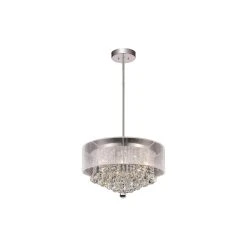 Best deal ???? Gracewood Hollow Gnali 9-light Crystal Drum Chandelier With Chrome Finish ⌛