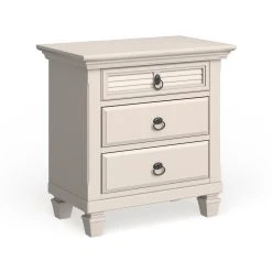 Cheap ⌛ Gracewood Hollow Gregory White Pine Wood 3-drawer Nightstand ???? -Gracewood Hollow shop Gracewood Hollow Gregory White Pine Wood 3 drawer Nightstand 3