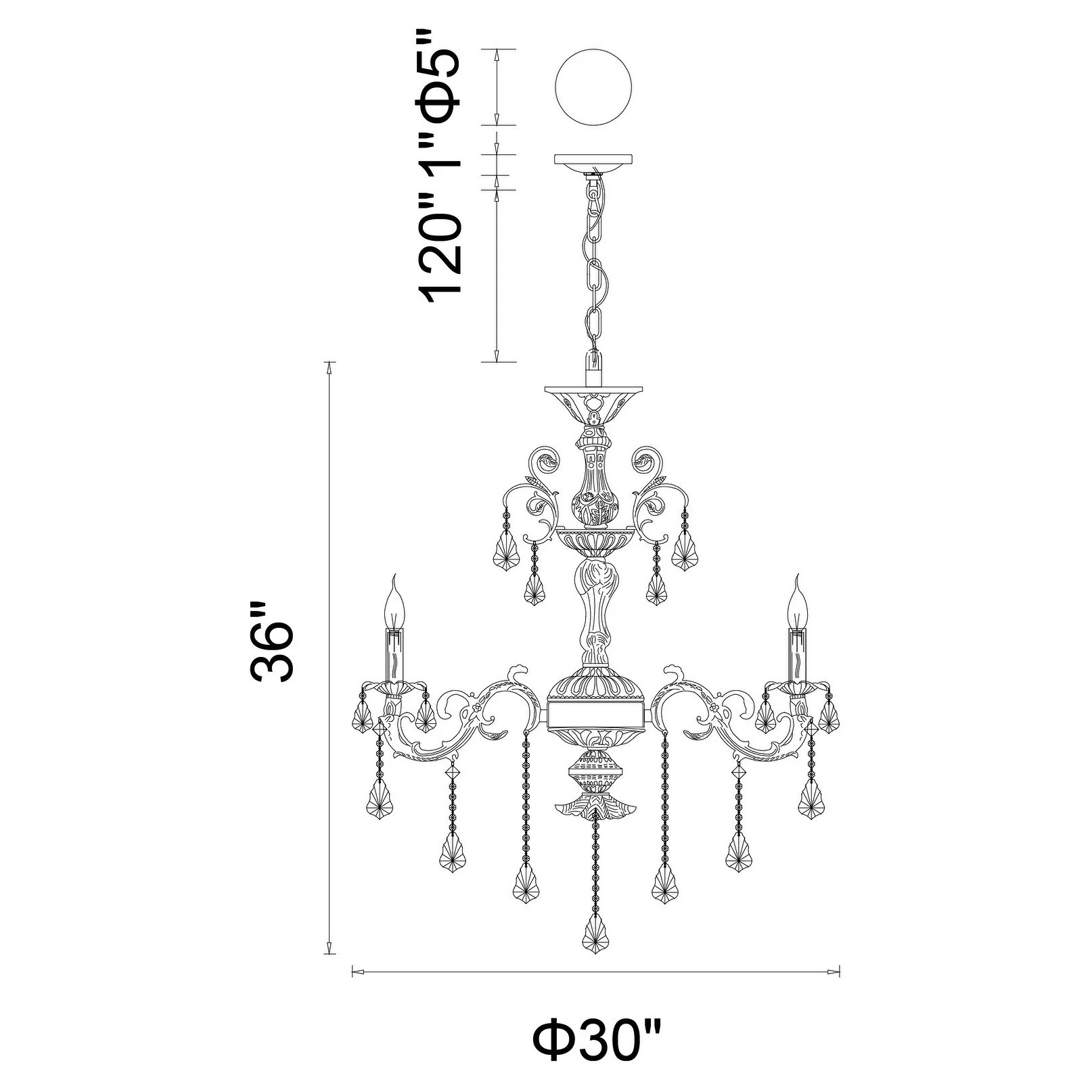 Budget ???? Gracewood Hollow Haggar 8-light Antique Brass Chandelier With Crystal Accents ???? 4 Budget ???? Gracewood Hollow Haggar 8-light Antique Brass Chandelier With Crystal Accents ???? - Image 2
