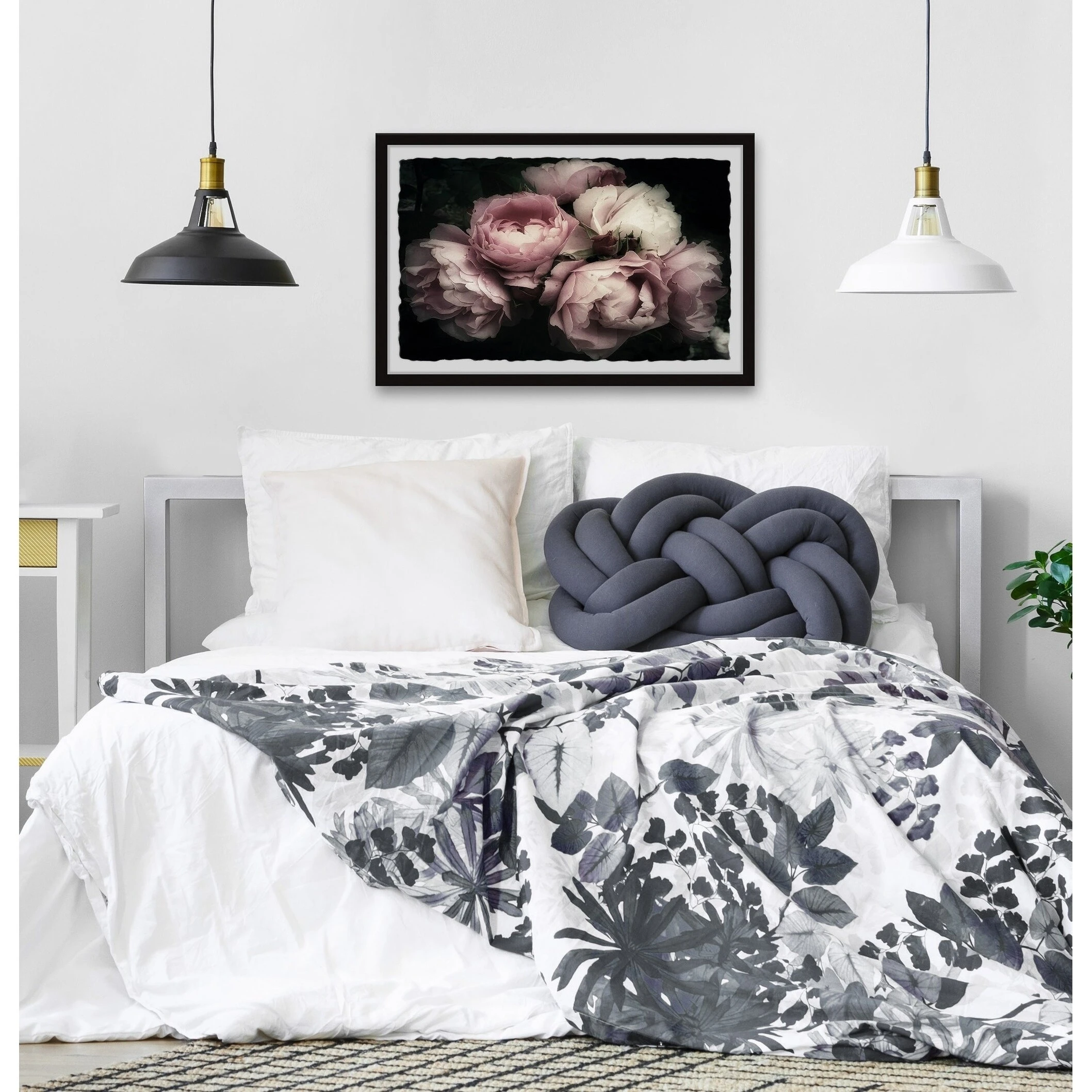 New ???? Gracewood Hollow Handmade Delicate Pink Flowers Framed Painting Print ???? 7 New ???? Gracewood Hollow Handmade Delicate Pink Flowers Framed Painting Print ???? - Image 5