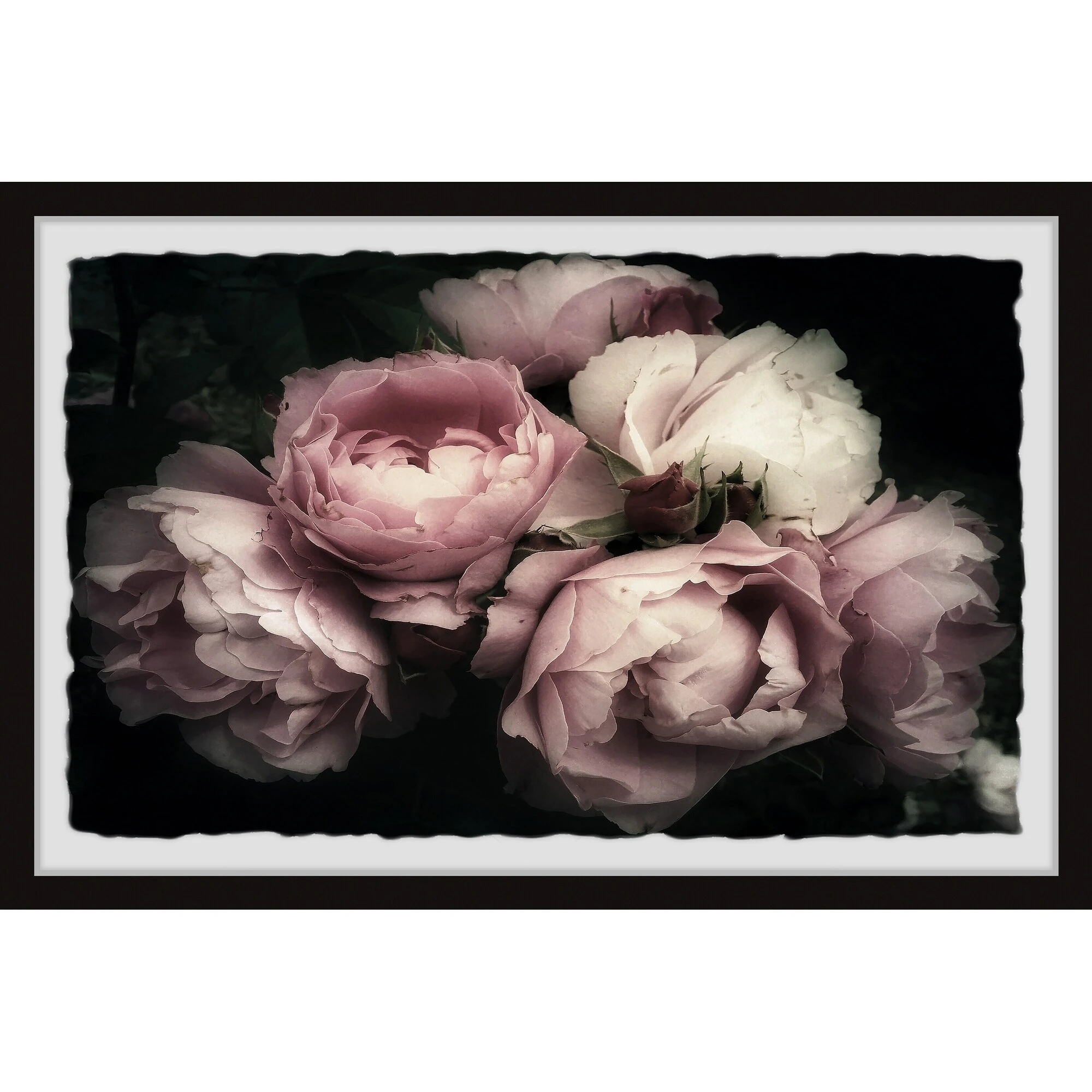 New ???? Gracewood Hollow Handmade Delicate Pink Flowers Framed Painting Print ???? 4 New ???? Gracewood Hollow Handmade Delicate Pink Flowers Framed Painting Print ???? - Image 2