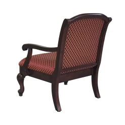 Deals ???? Gracewood Hollow Hesse Carved Red Accent Chair ???? -Gracewood Hollow shop Gracewood Hollow Hesse Carved Red Accent Chair 3