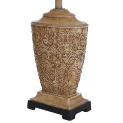 Cheap ???? Gracewood Hollow Ingpen Traditional Carved Floral Table Lamp ???? -Gracewood Hollow shop Gracewood Hollow Ingpen Traditional Carved Floral Table Lamp 2