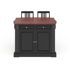 Deals ???? Gracewood Hollow Kenny Black Drop Leaf Breakfast Bar Kitchen Island With 24-inch Black School House Stools ???? -Gracewood Hollow shop Gracewood Hollow Kenny Black Drop Leaf Breakfast Bar Kitchen Island with 24 inch Black School House Stools 4