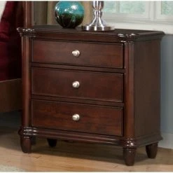 Cheap ???? Gracewood Hollow Keyes 3-drawer Wood Nightstand ⭐ 12 Cheap ???? Gracewood Hollow Keyes 3-drawer Wood Nightstand ⭐ -Gracewood Hollow shop Gracewood Hollow Keyes 3 drawer Wood Nightstand 4