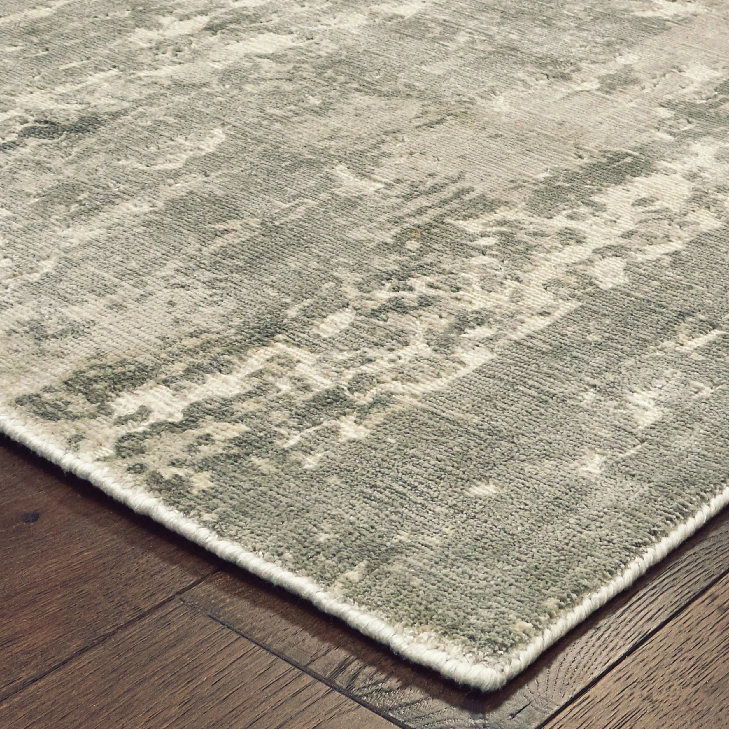 Wholesale ???? Gracewood Hollow Khachatur Distressed High-Low Grey And Ivory Area Rug ???? 7 Wholesale ???? Gracewood Hollow Khachatur Distressed High-Low Grey And Ivory Area Rug ???? - Image 5