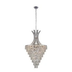 Best Pirce ✨ Gracewood Hollow Kone 12-light Chrome Crystal Chandelier ⭐