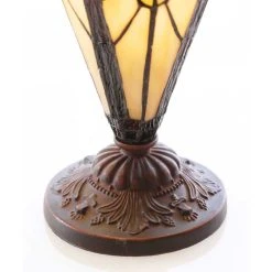 Budget ???? Gracewood Hollow Lemsine Brown And Cream 2-light Art Glass Table Lamp ???? -Gracewood Hollow shop Gracewood Hollow Lemsine Brown and Cream 2 light Art Glass Table Lamp 3