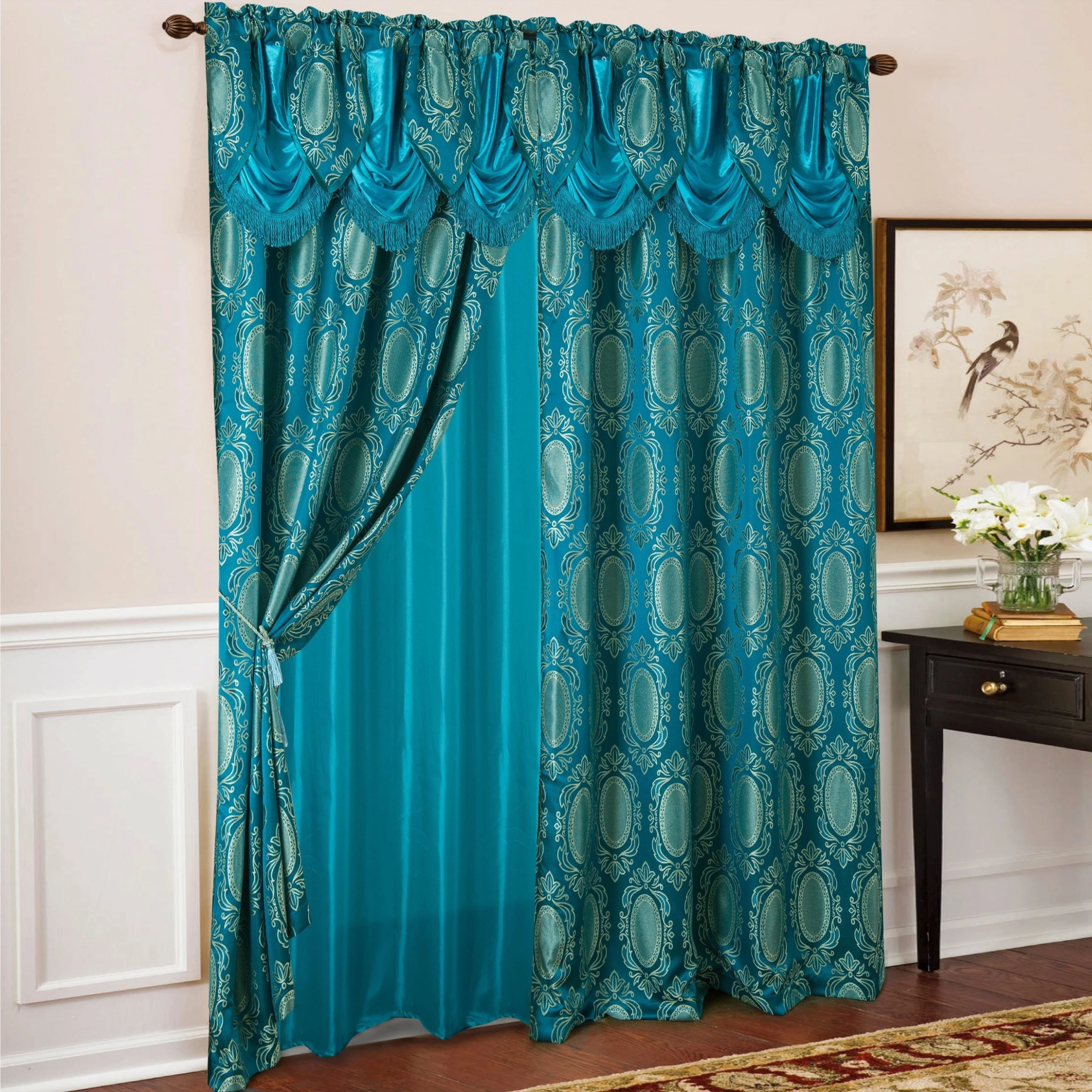 Hot Sale ???? Gracewood Hollow Mabanckou Textured Jacquard Single Rod Pocket Curtain Panel W/ Attached Valance (54 X 84) - 54 X 84 In. Taupe ???? 15 Hot Sale ???? Gracewood Hollow Mabanckou Textured Jacquard Single Rod Pocket Curtain Panel W/ Attached Valance (54 X 84) - 54 X 84 In. Taupe ???? - Image 13