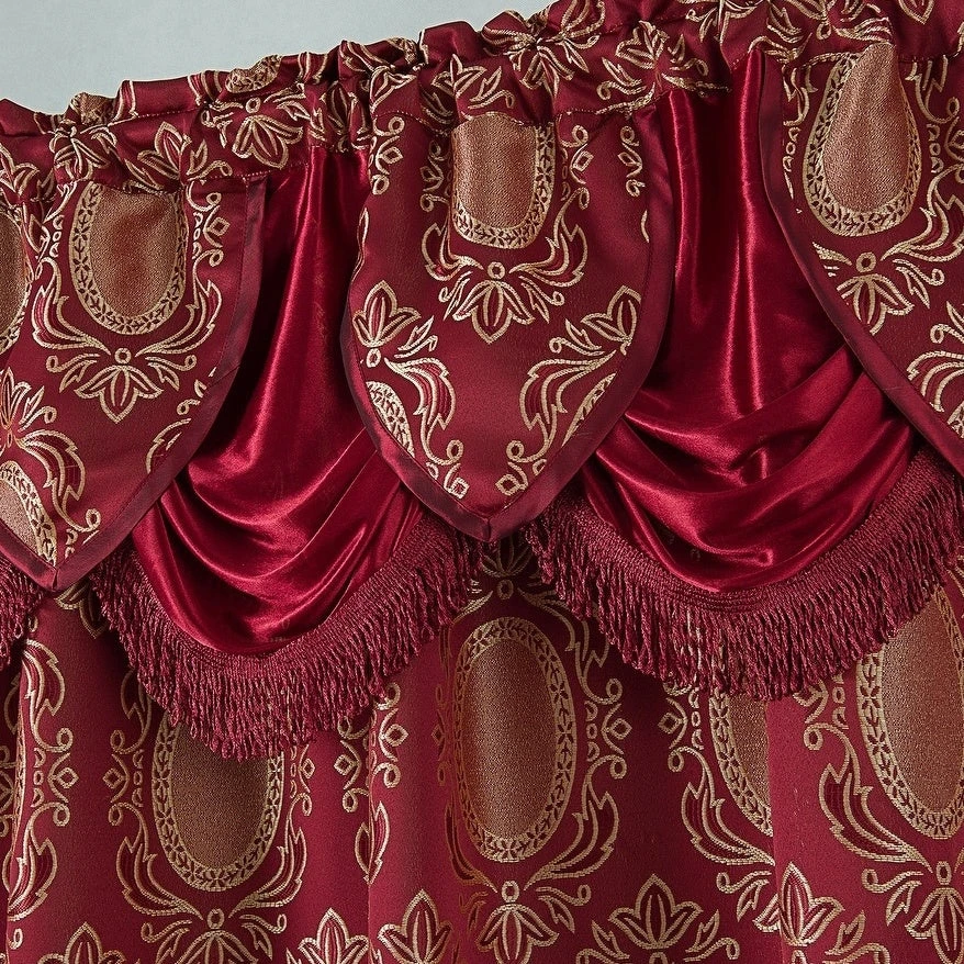 Hot Sale ???? Gracewood Hollow Mabanckou Textured Jacquard Single Rod Pocket Curtain Panel W/ Attached Valance (54 X 84) - 54 X 84 In. Taupe ???? 4 Hot Sale ???? Gracewood Hollow Mabanckou Textured Jacquard Single Rod Pocket Curtain Panel W/ Attached Valance (54 X 84) - 54 X 84 In. Taupe ???? - Image 2
