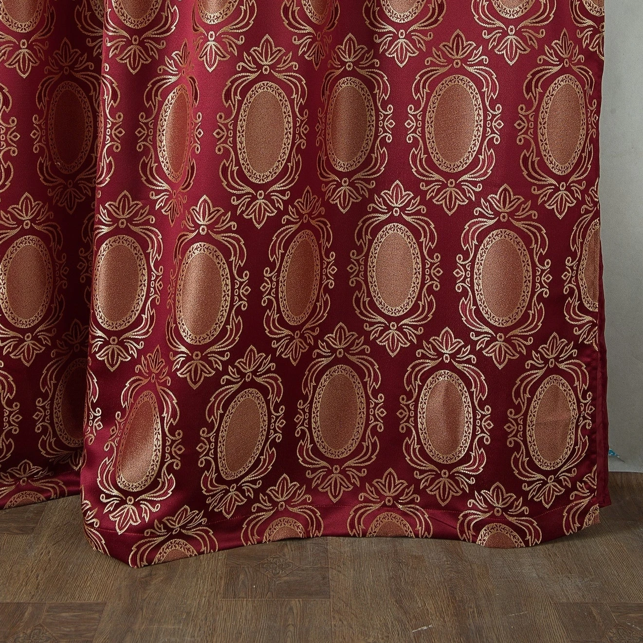 Hot Sale ???? Gracewood Hollow Mabanckou Textured Jacquard Single Rod Pocket Curtain Panel W/ Attached Valance (54 X 84) - 54 X 84 In. Taupe ???? 5 Hot Sale ???? Gracewood Hollow Mabanckou Textured Jacquard Single Rod Pocket Curtain Panel W/ Attached Valance (54 X 84) - 54 X 84 In. Taupe ???? - Image 3