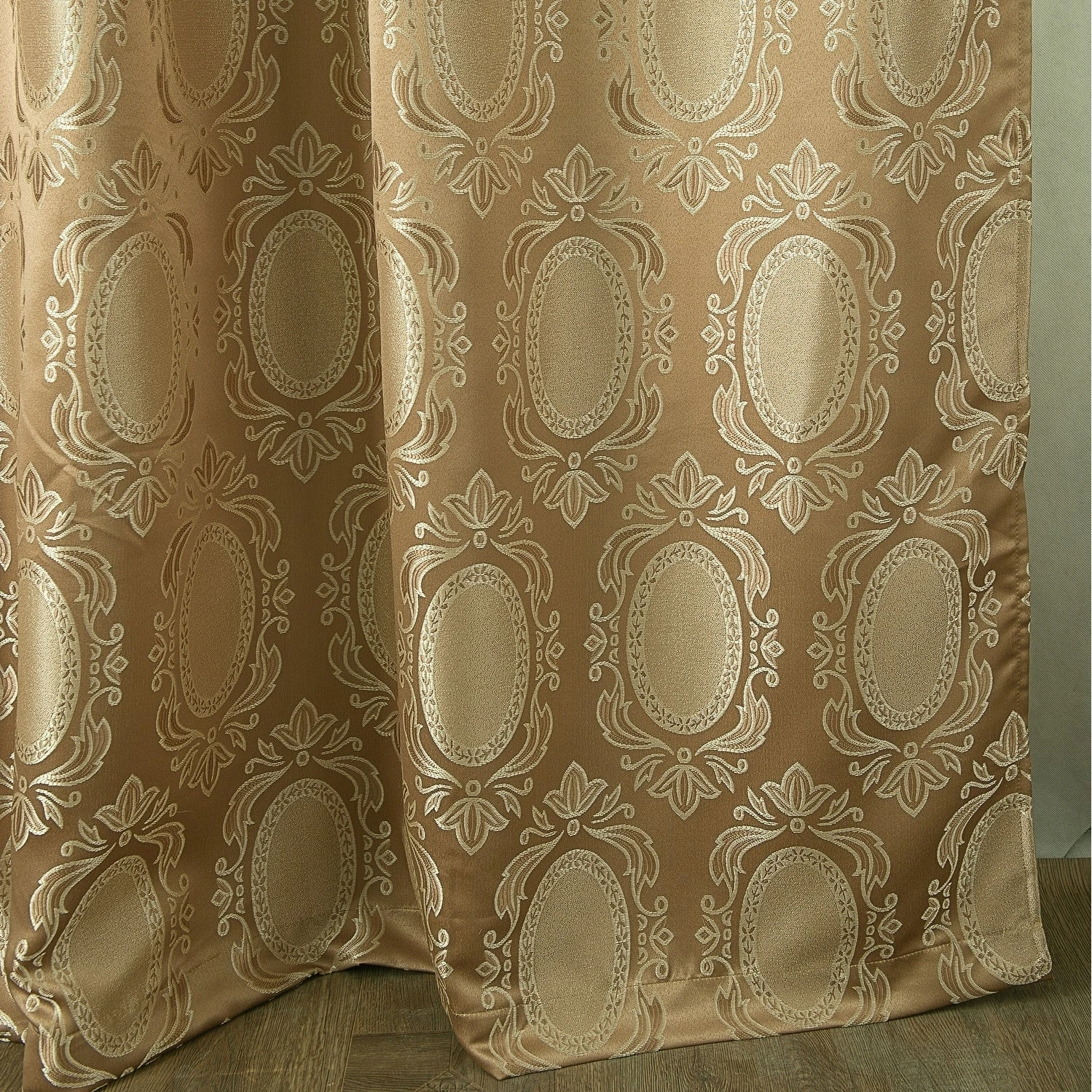 Hot Sale ???? Gracewood Hollow Mabanckou Textured Jacquard Single Rod Pocket Curtain Panel W/ Attached Valance (54 X 84) - 54 X 84 In. Taupe ???? 10 Hot Sale ???? Gracewood Hollow Mabanckou Textured Jacquard Single Rod Pocket Curtain Panel W/ Attached Valance (54 X 84) - 54 X 84 In. Taupe ???? - Image 8