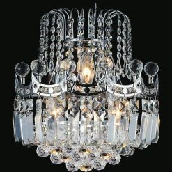 Wholesale ???? Gracewood Hollow Mbembe 3-light Wall Sconce With Chrome Finish ⭐