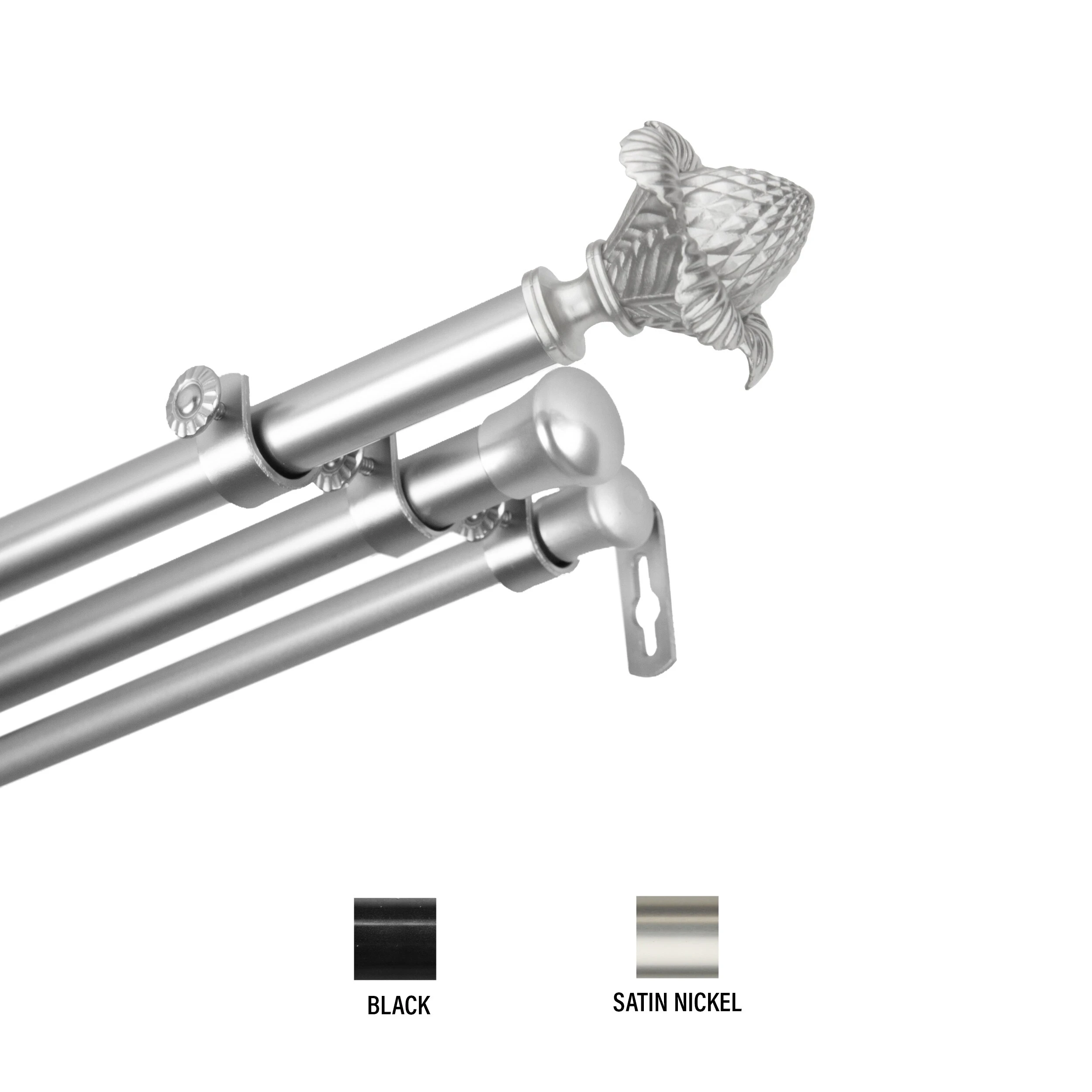 Discount ???? Gracewood Hollow Min 13/16th-inch Triple Curtain Rod Satin Nickel ???? 5 Discount ???? Gracewood Hollow Min 13/16th-inch Triple Curtain Rod Satin Nickel ???? - Image 3