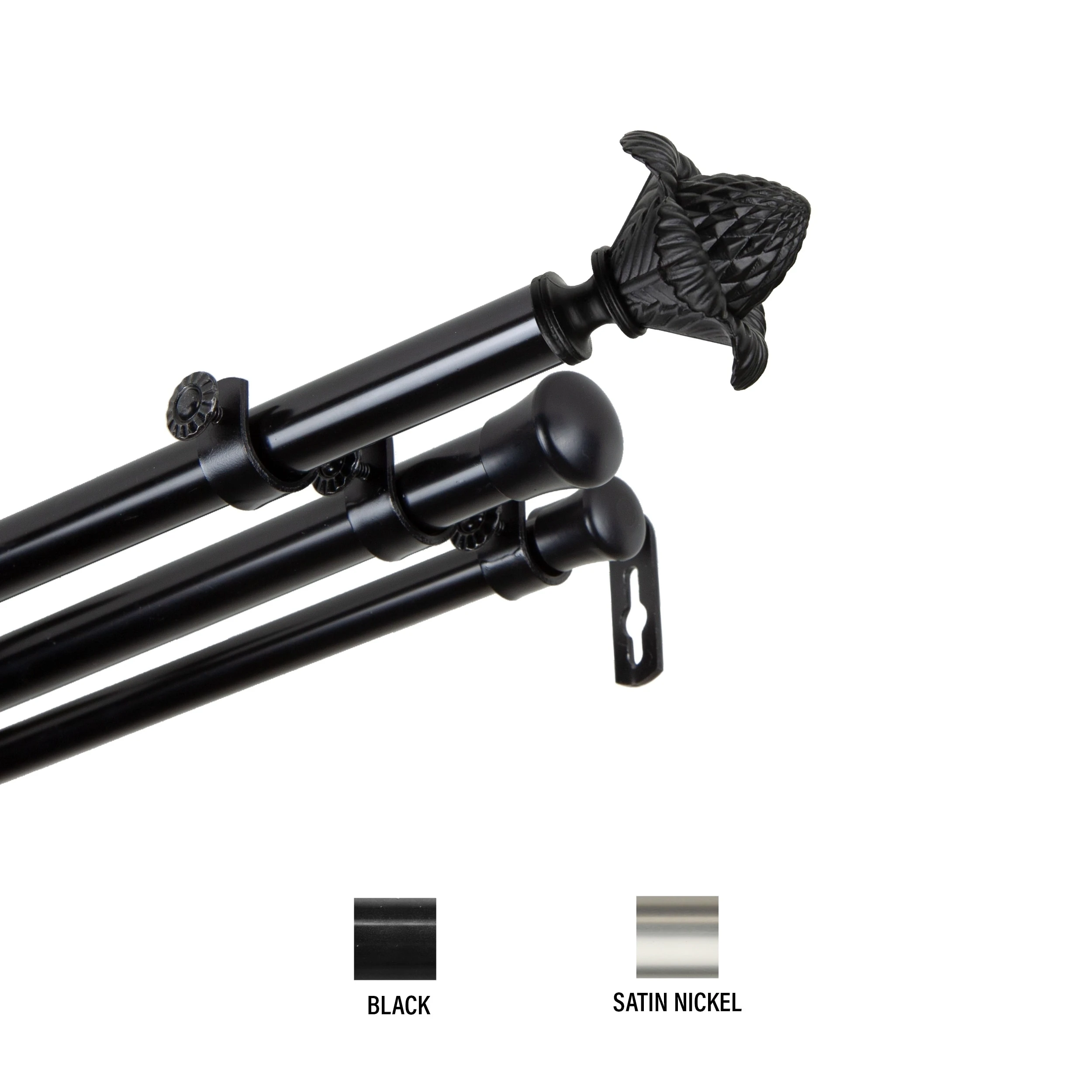 Discount ???? Gracewood Hollow Min 13/16th-inch Triple Curtain Rod Satin Nickel ???? 4 Discount ???? Gracewood Hollow Min 13/16th-inch Triple Curtain Rod Satin Nickel ???? - Image 2