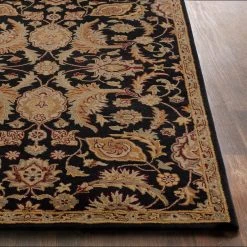 Flash Sale ???? Gracewood Hollow Mohand Handmade Area Rug - 3'6" Round Black ???? -Gracewood Hollow shop Gracewood Hollow Mohand Handmade Area Rug 2