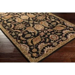 Flash Sale ???? Gracewood Hollow Mohand Handmade Area Rug - 3'6" Round Black ???? -Gracewood Hollow shop Gracewood Hollow Mohand Handmade Area Rug 5
