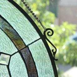 Budget ???? Gracewood Hollow Mujila Tiffany-style Round Window Panel Suncatcher ???? 11 Budget ???? Gracewood Hollow Mujila Tiffany-style Round Window Panel Suncatcher ???? -Gracewood Hollow shop Gracewood Hollow Mujila Tiffany style Round Window Panel Suncatcher 3