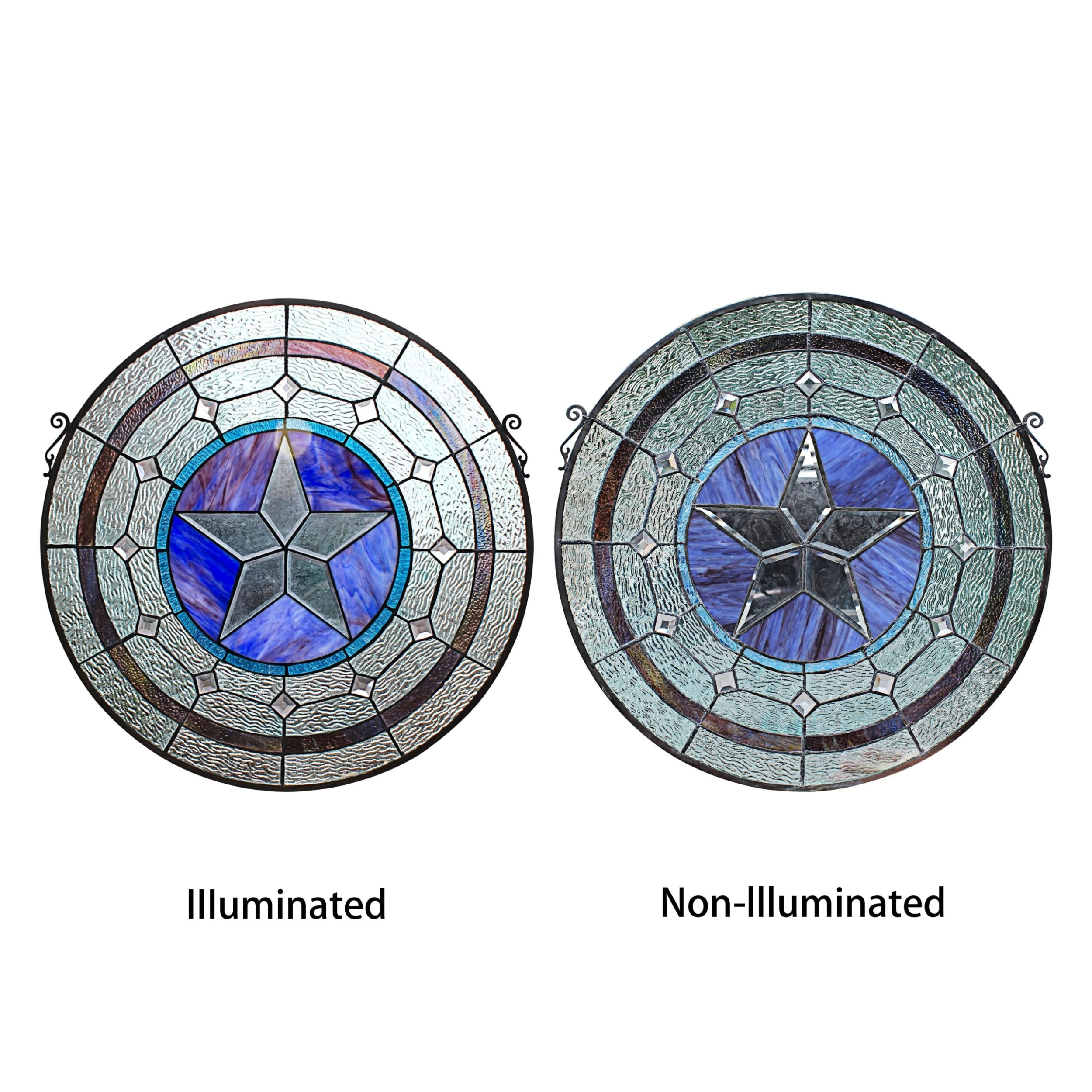 Budget ???? Gracewood Hollow Mujila Tiffany-style Round Window Panel Suncatcher ???? 7 Budget ???? Gracewood Hollow Mujila Tiffany-style Round Window Panel Suncatcher ???? - Image 5