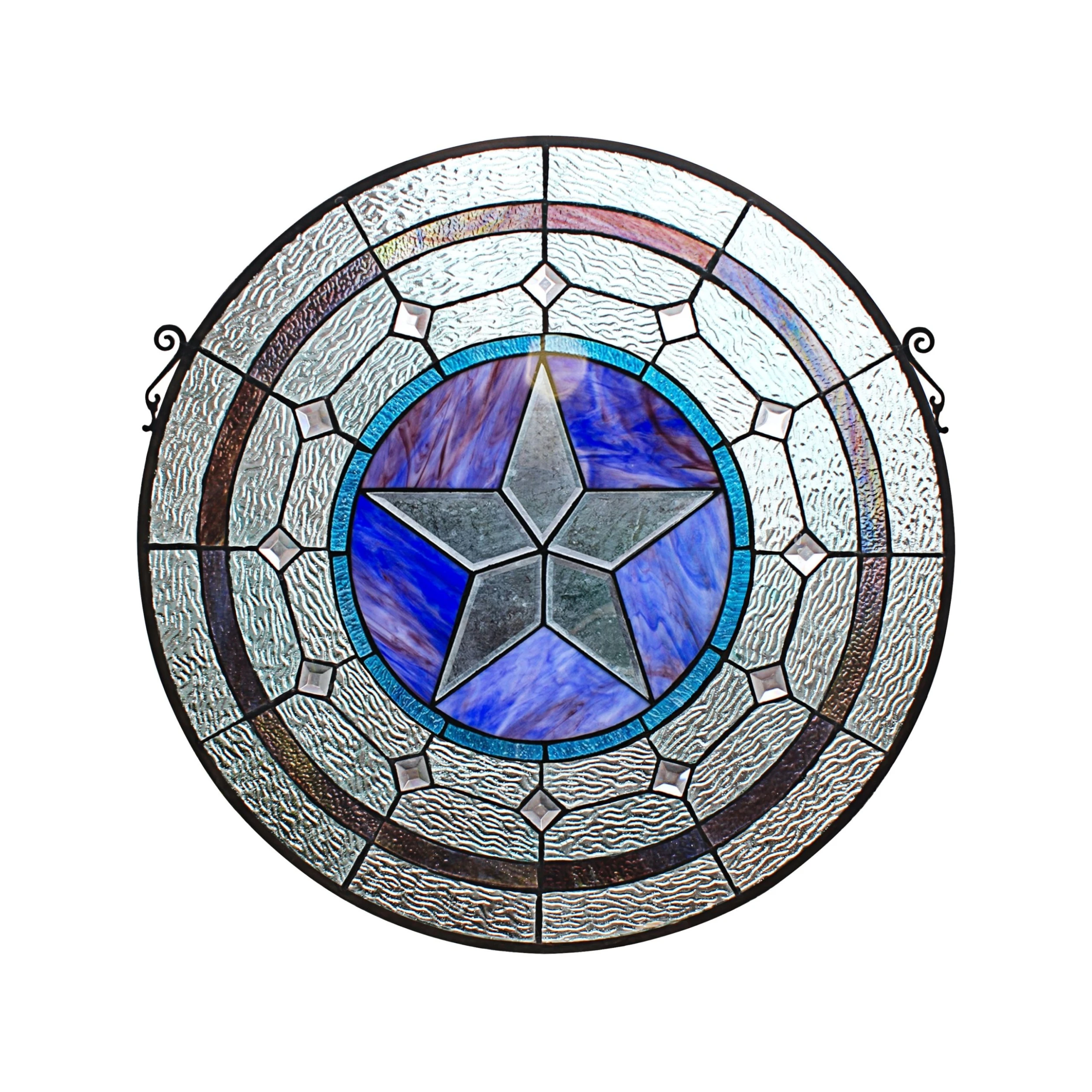 Budget ???? Gracewood Hollow Mujila Tiffany-style Round Window Panel Suncatcher ???? 3 Budget ???? Gracewood Hollow Mujila Tiffany-style Round Window Panel Suncatcher ????