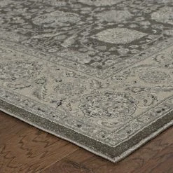 Budget ???? Gracewood Hollow Occom Border Floral Panel Area Rug ???? -Gracewood Hollow shop Gracewood Hollow Occom Bordered Brown Ivory Floral Panel Area Rug