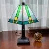 Cheapest ???? Gracewood Hollow Okja 14.5-inch Tiffany-style Banker Lamp With Blue/Green/Yellow Stained Glass ???? 1 Cheapest ???? Gracewood Hollow Okja 14.5-inch Tiffany-style Banker Lamp With Blue/Green/Yellow Stained Glass ???? -Gracewood Hollow shop Gracewood Hollow Okja 14.5 inch Tiffany style Banker Lamp with Blue Green Yellow Stained Glass