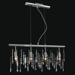 Cheapest ???? Gracewood Hollow Penda 4-light Linear Crystal Chandelier ⌛
