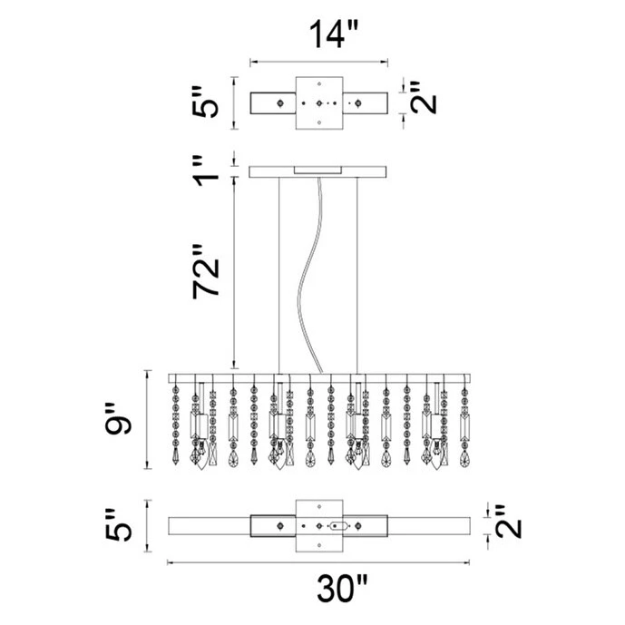 Cheapest ???? Gracewood Hollow Penda 4-light Linear Crystal Chandelier ⌛ 4 Cheapest ???? Gracewood Hollow Penda 4-light Linear Crystal Chandelier ⌛ - Image 2