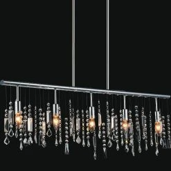 Brand new ???? Gracewood Hollow Philombe 5-light Crystal Chandelier With Chrome Finish ✔️