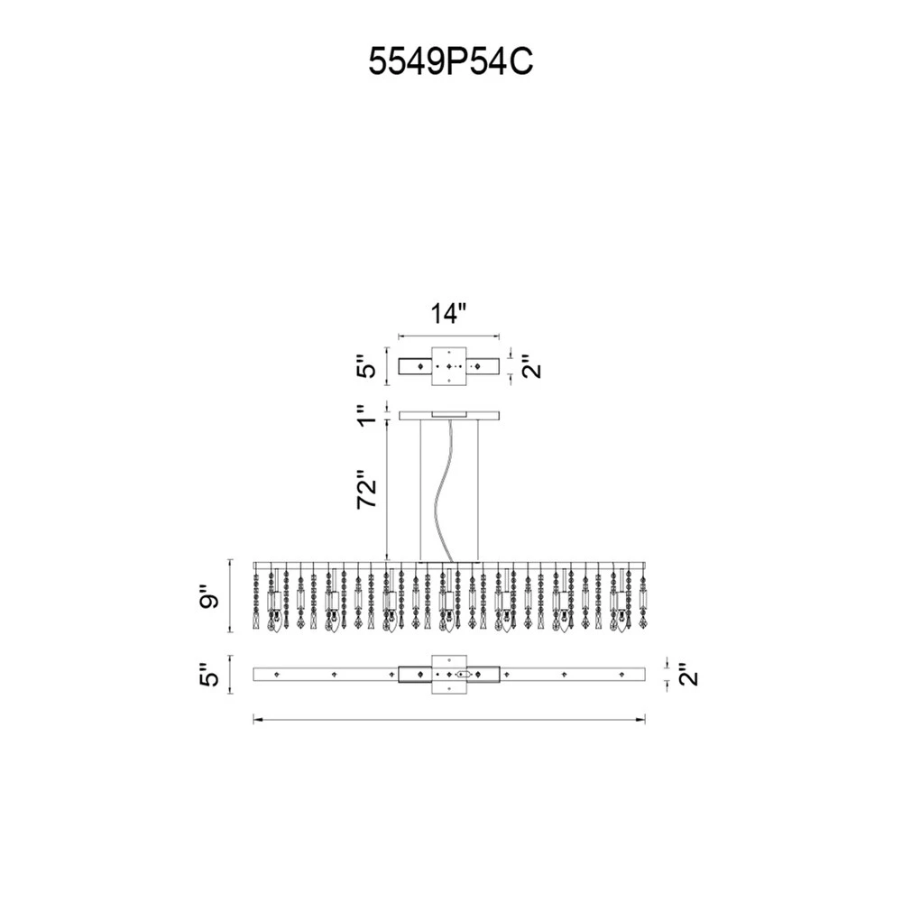 New ???? Gracewood Hollow Philombe 7-light Crystal Chandelier With Chrome Finish ???? 4 New ???? Gracewood Hollow Philombe 7-light Crystal Chandelier With Chrome Finish ???? - Image 2