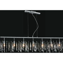 New ???? Gracewood Hollow Philombe 7-light Crystal Chandelier With Chrome Finish ????