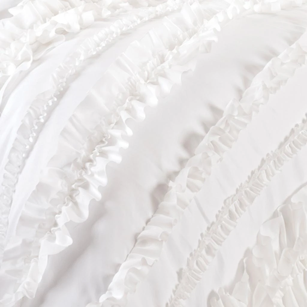 Wholesale ⌛ Gracewood Hollow Quist Ruffle Comforter Set White ✨ 5 Wholesale ⌛ Gracewood Hollow Quist Ruffle Comforter Set White ✨ - Image 3