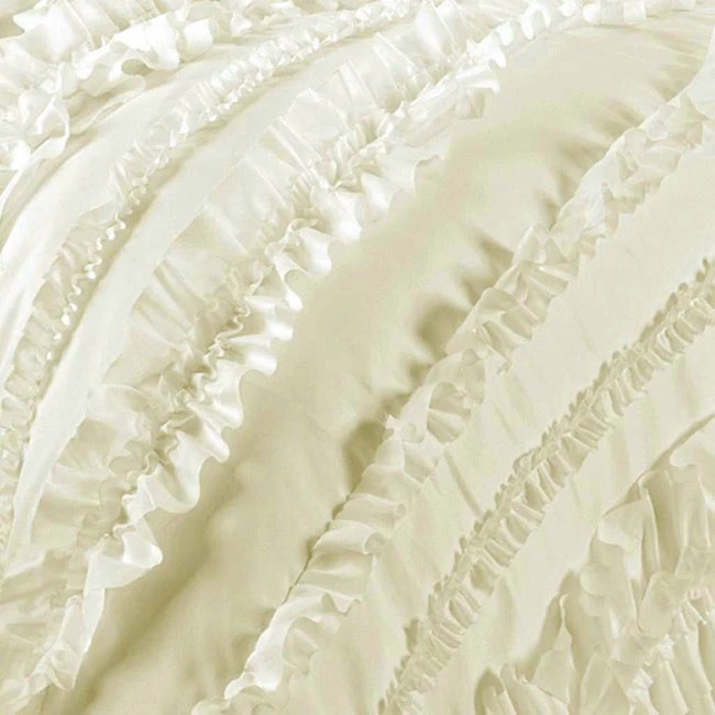 Wholesale ⌛ Gracewood Hollow Quist Ruffle Comforter Set White ✨ 6 Wholesale ⌛ Gracewood Hollow Quist Ruffle Comforter Set White ✨ - Image 4